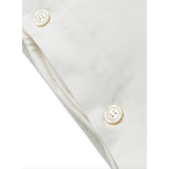 Ralph Lauren Park Row Elysia Euro Pillow Sham Chic Cream Cotton $300 NEW NWT - Picture 2 of 10